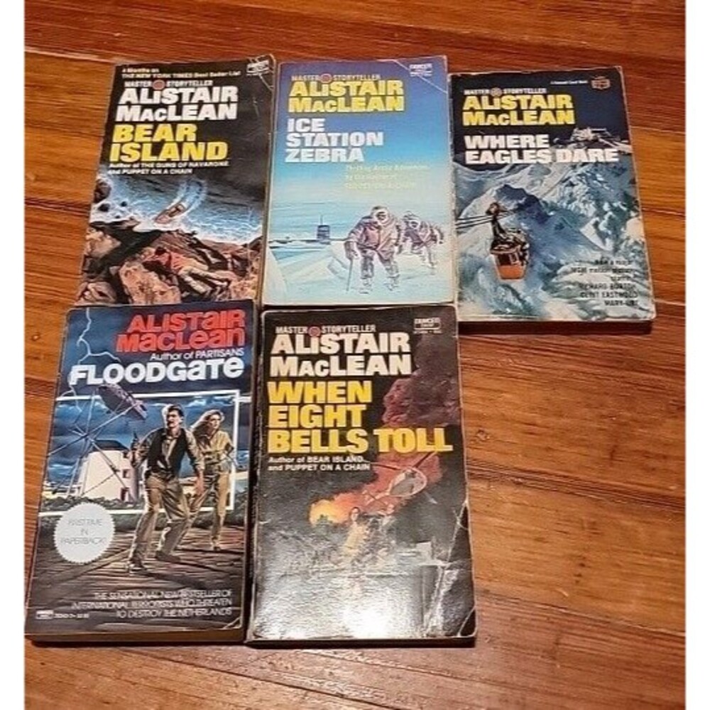 ALISTAIR MACLEAN Paperback Novels | Set of 5 | Thriller Adventure Stories